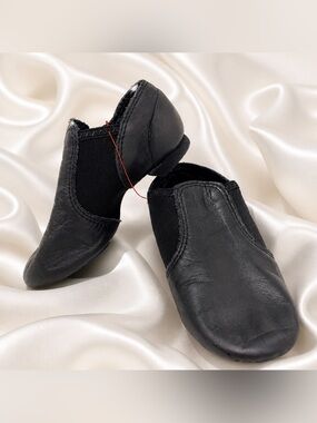 Capezio Black Leather Jazz Shoes Toddler 10.5